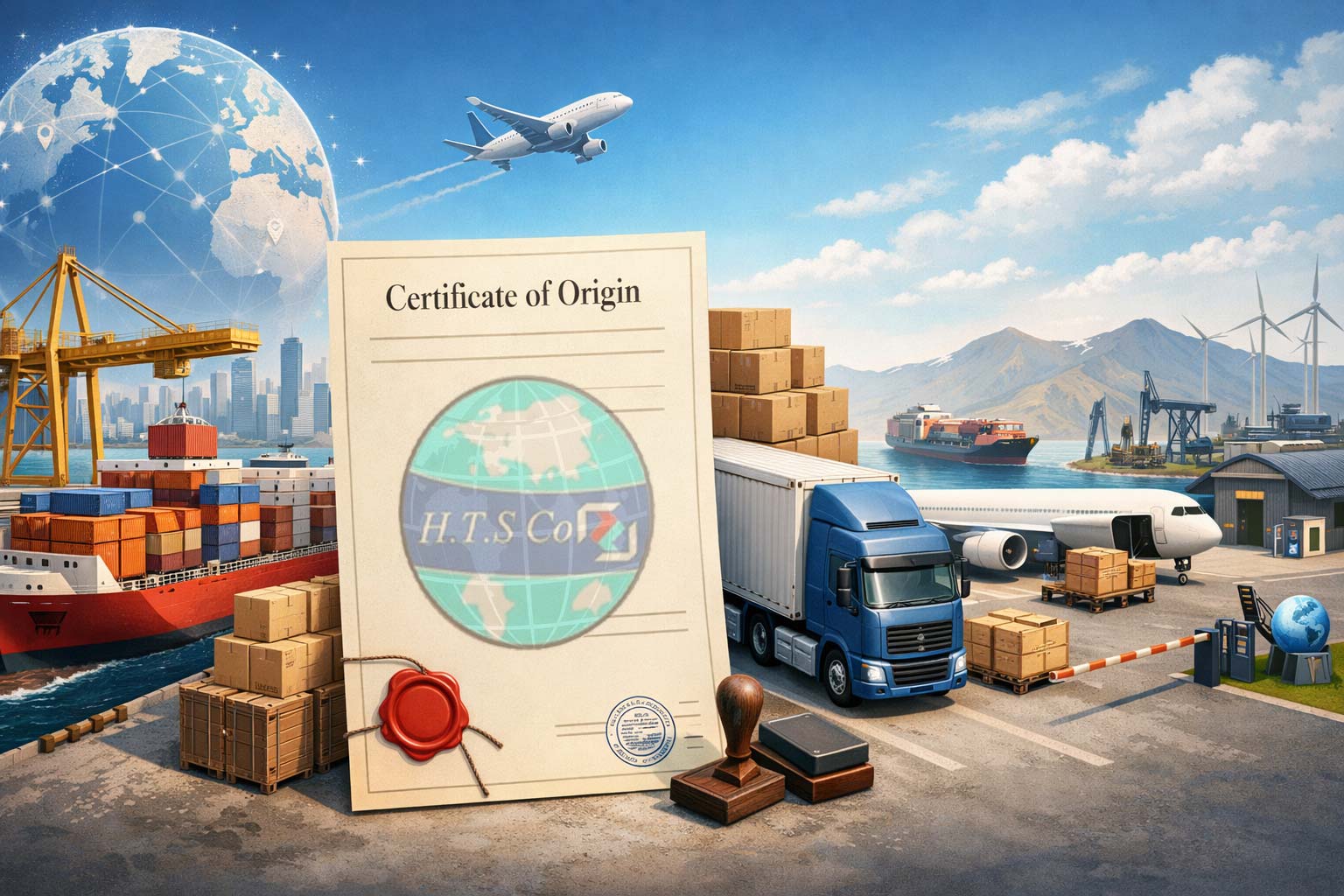 همیار ترخیص ساعی دریافت گواهی مبدا CO برای صادرات