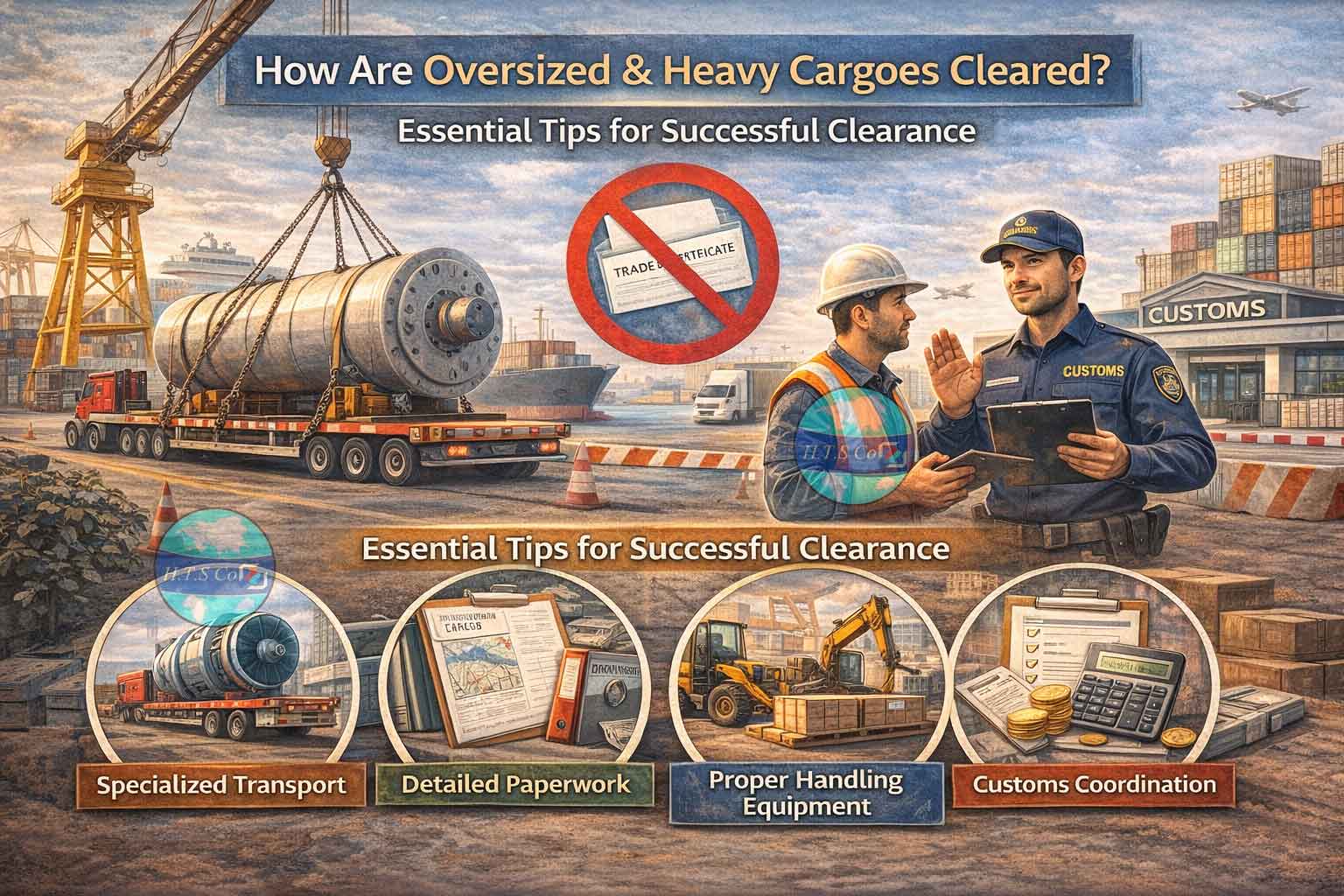 ترخیص کالاهای حجیم و سنگین چگونه انجام می‌شود: نکات ضروری