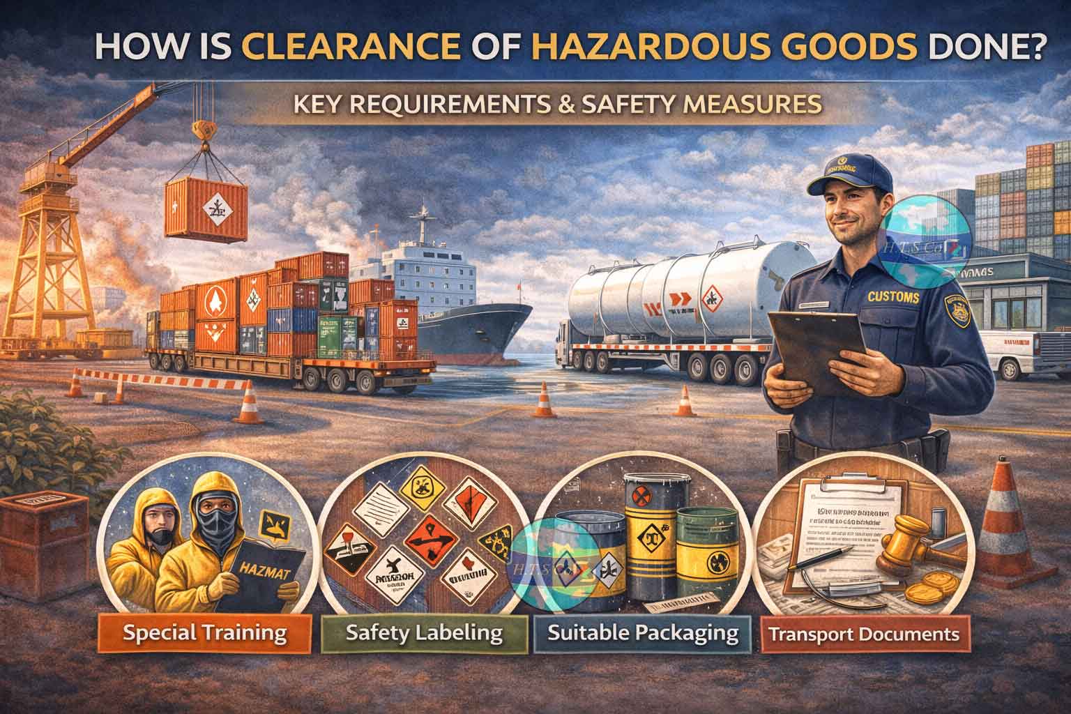 ترخیص کالاهای خطرناک (Hazardous Goods) چگونه انجام می‌شود و چه الزاماتی دارد؟