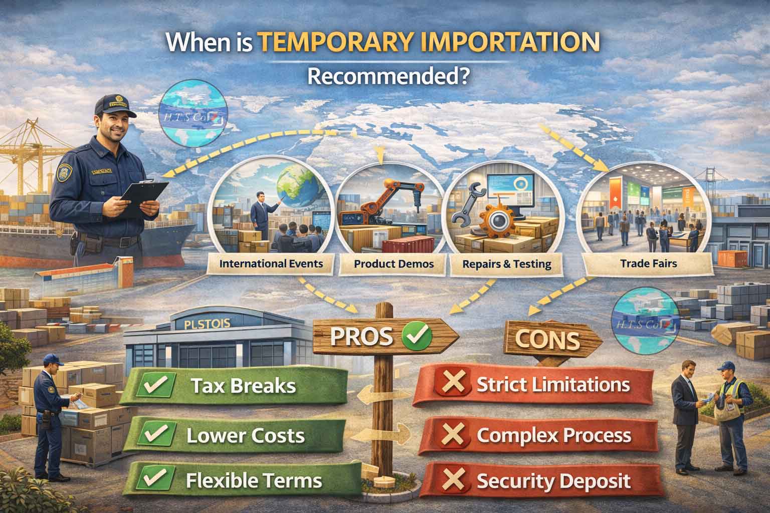 ترخیص موقت کالا در چه مواردی توصیه می‌شود